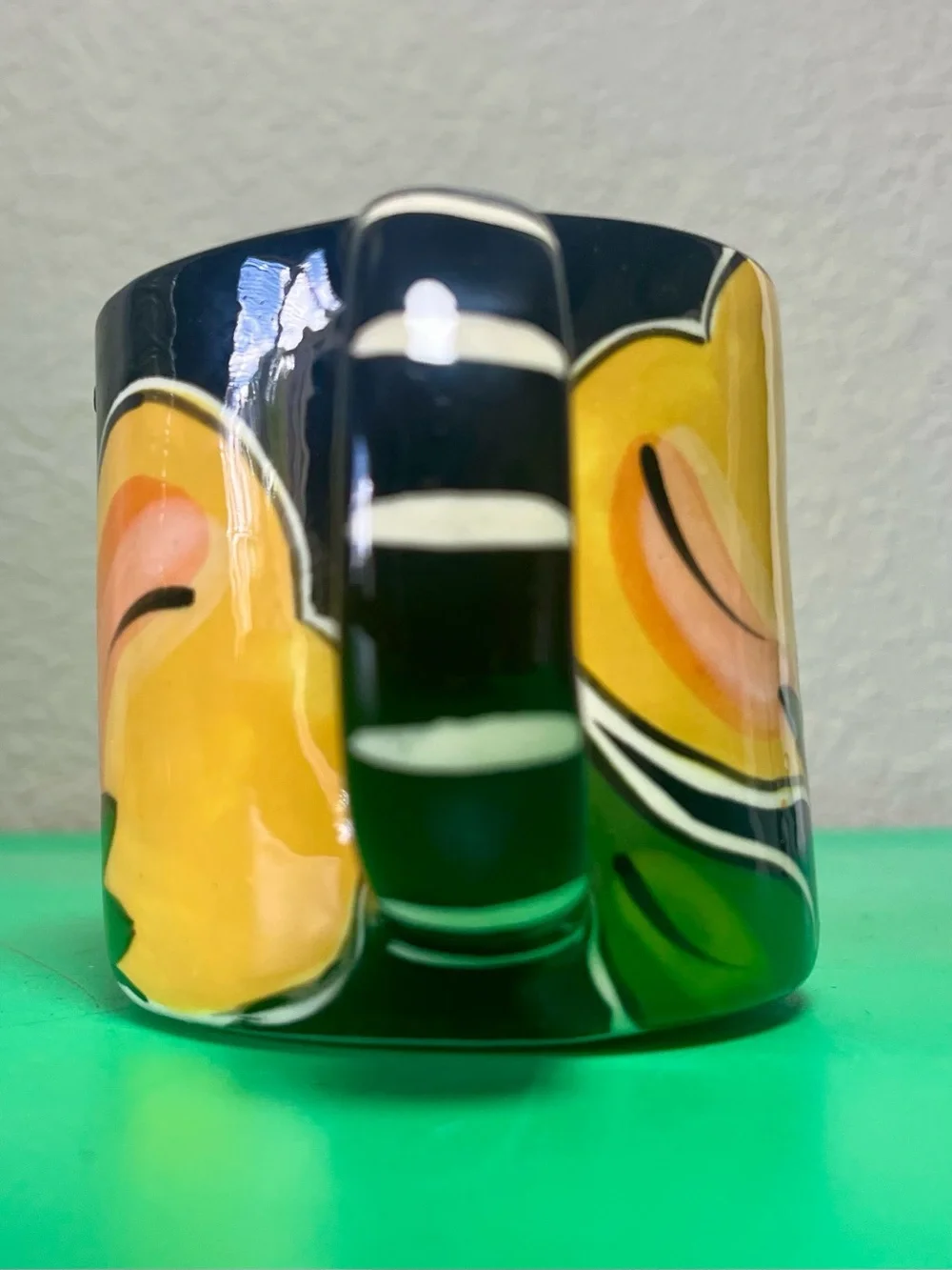 Eco Creaciones Costa Rica Ceramic Pottery Coffee Mug Tropical Art Vintage - Picture 6 of 7